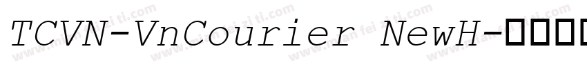 TCVN-VnCourier NewH字体转换